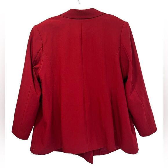 ELOQUII Women’s Double Breasted Red Blazer Size 24 - Picture 2 of 8